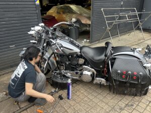 　点検からのオイル交換！