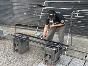 　　本物を磨く日曜、ROUTE16が賑わう朝