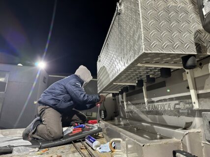 　寒空の下、磨かれる本物の時間！